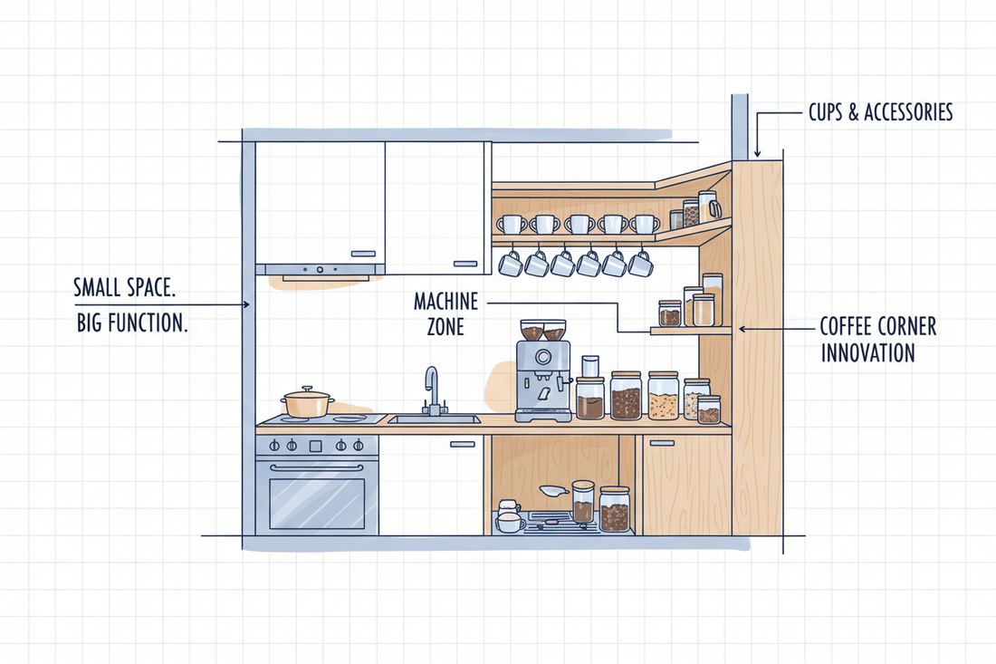 How to Create a Coffee Corner in a Small Kitchen