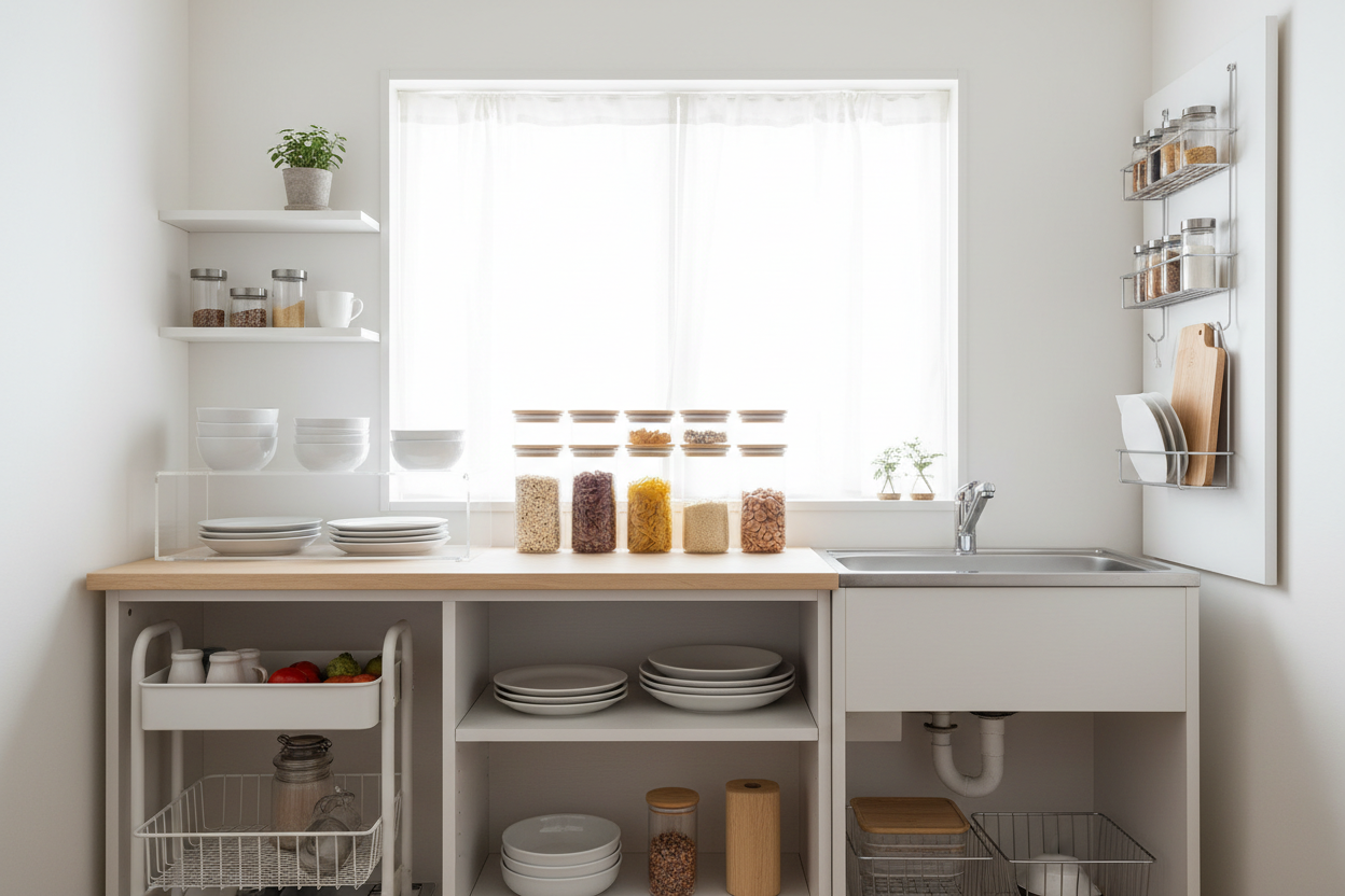 How to Organize a Kitchen With Limited Cabinet Space