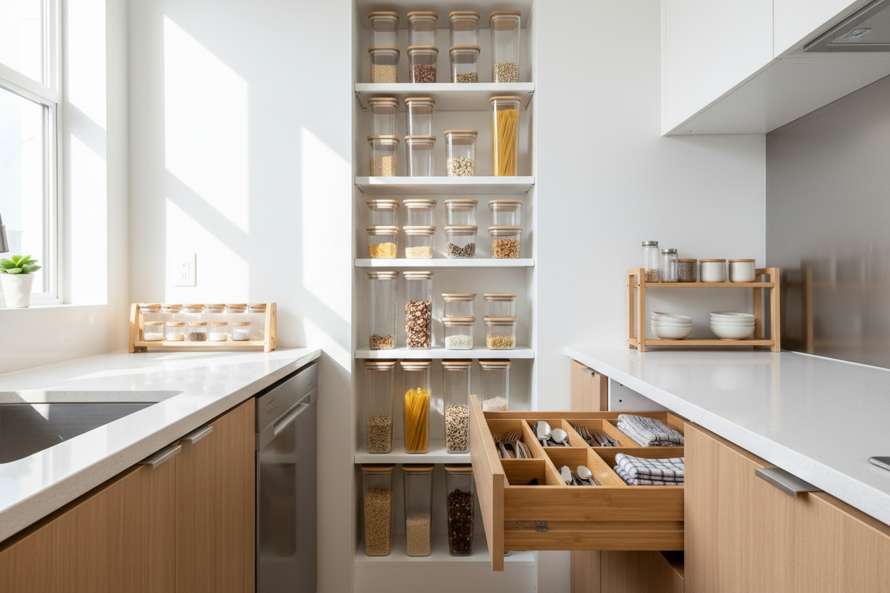 Space-Saving Storage Ideas for Small Kitchens