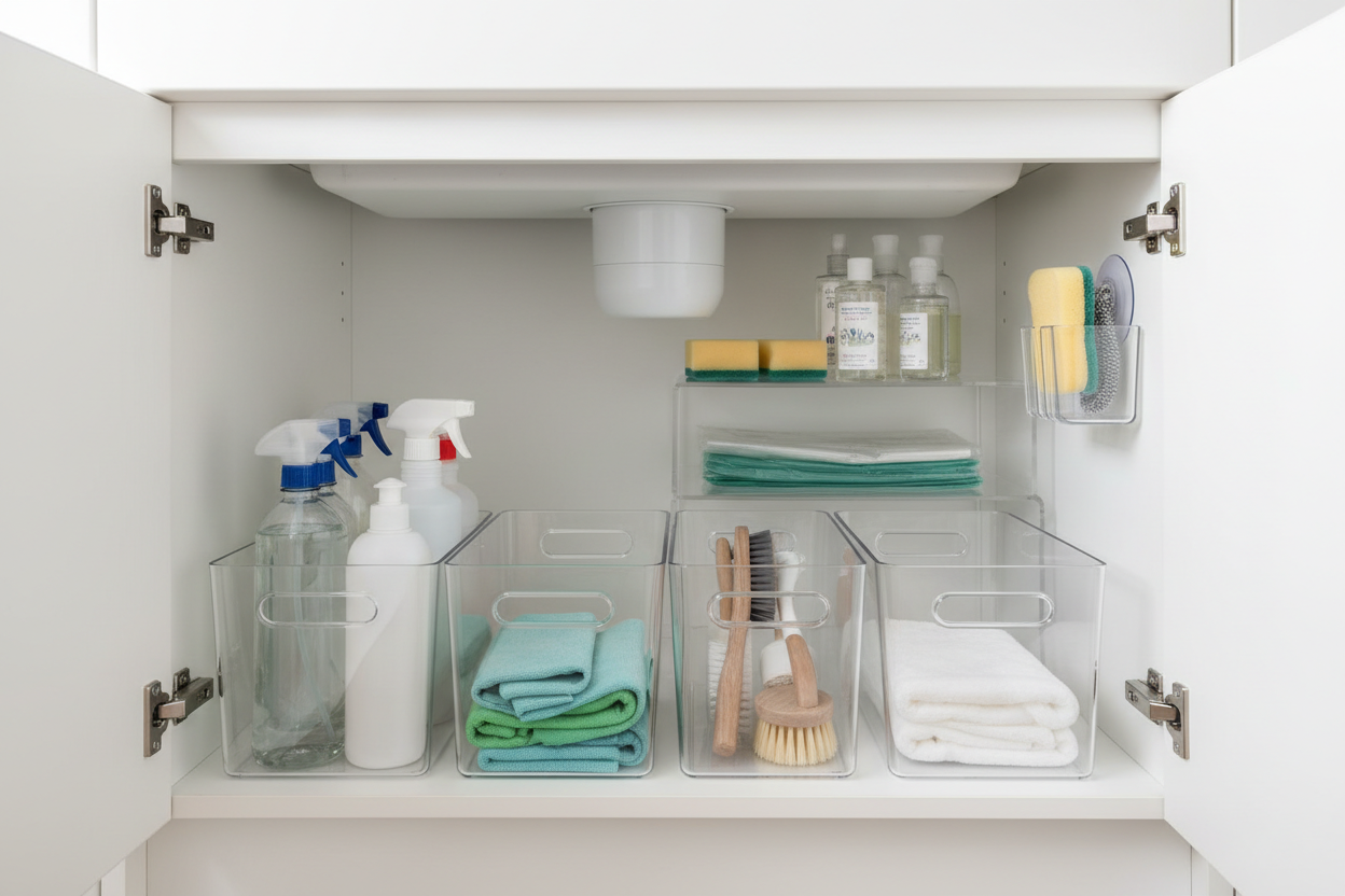 How to Organize Under-Sink Storage Efficiently