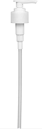 White Soap and Lotion Pump, Fits Most 32oz Castile Soap Bottles, 28/410 Neck, 5cc Dispensed Per Pump (2 Pack)