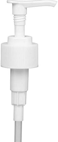 White Soap and Lotion Pump, Fits Most 32oz Castile Soap Bottles, 28/410 Neck, 5cc Dispensed Per Pump (2 Pack)