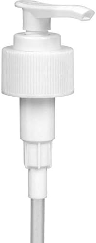 White Soap and Lotion Pump, Fits Most 32oz Soap Bottles, 28/410 Neck, 2cc Dispensed Per Pump (6 Pack)