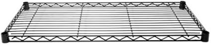 Shelving Inc. 8" d x 36" w x 64" h Black Wire Shelving with 5 Tier Shelves, Weight Capacity 300lbs Per Shelf