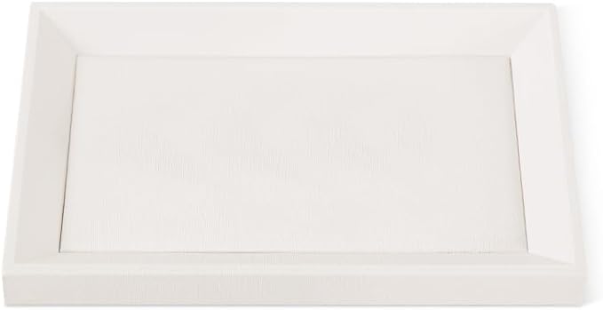 Jewelry Trays, Leather Tray, Luxury White Jewelry Organizer Tray For Necklace,Earring,Ring,Flat Jewelry Organizer For Dresser