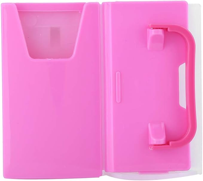 Yctze Adjustable and Spillproof Drink Holder with Handle for Milk Cartons, Boxes - for Toddlers, Kids, Children - Plastic Kitchen Tool (Red)