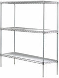 Omega 18" Deep x 24" Wide x 96" High 3 Tier Gray Starter Shelving Unit