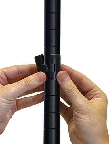 Omega 36" Deep x 60" Wide x 54" High 3 Tier Black Starter Shelving Unit