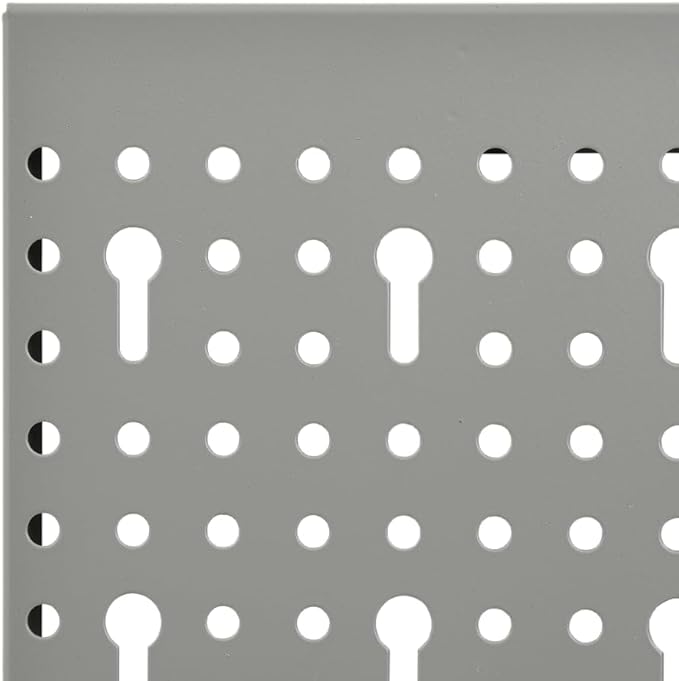 Wall-Mounted Peg Boards 3 pcs 15.7"x22.8" Steel 145349
