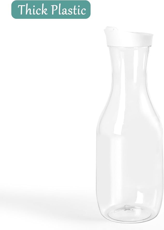 Laundry Detergent Dispenser by VEGEVIGI, 54OZ Laundry Soap Disepenser, Liquid Laundry Detergent Container Organizer, Plastic Fabric Softener and Powder Detergent Dispenser, 3PACK