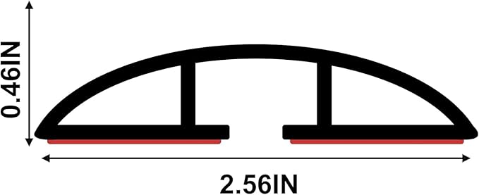 6.5Ft Floor Cord Cover Gray Silicone Cable Protector Easy to Install Wire Organizer and Hider for Home, Office, Garage (Gray-2m)