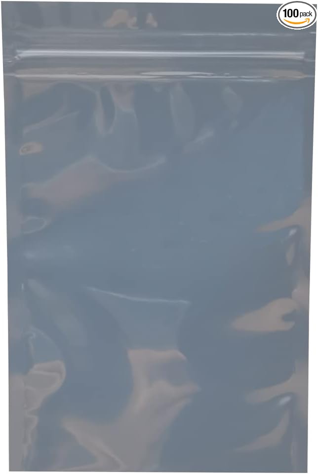 100pcs Antistatic Bags 3.93x5.9in/10x15cm, Resealable ESD Bag, Suitable for CPU SSD Hard Disk and Various Electronic Devices