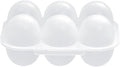 6 Grid Eggs Holder Container, Portable Tray Egg Grid Storage Container With Lid Camping Boxes Carriers For Camping Picnics Travel Kitchen Restaurants