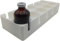 50 mL VialGrid Stackable Vial Holder – 10-Slot Tray for 50 mL / 1.7" Vials, Compatible with 30 mL VialGrid, Space-Saving Pharmacy & IV Clinic Organizer, Durable White Plastic