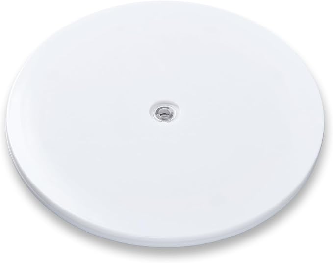 9 inch Small Lazy Susan Turntable Acrylic Ball Bearing Rotating Tray for Spice Rack Table Cake Kitchen Pantry Decorating Bathrooms, 30-lb Load Capacity (360˚ Rotation) – White