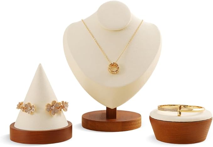 Bracelet Holder Display, Jewelry Holder,Wooden Watch Stand,Premium Jewelry Stand,Luxury Bracelet Display,Beige Jewelry Display for Vendors