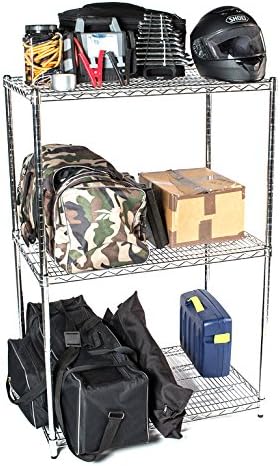 Omega 18" Deep x 18" Wide x 80" High 3 Tier Chrome Starter Shelving Unit