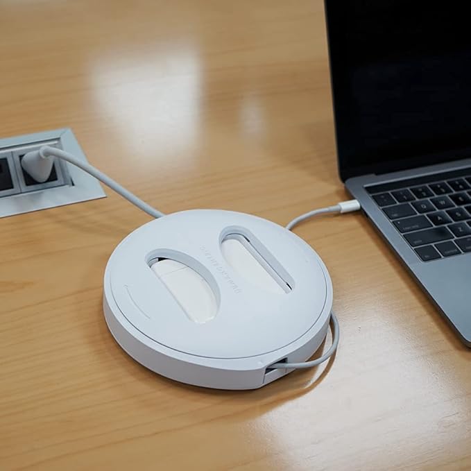 HumanCentric Cord Winder for MacBook Charger Organizer, Cable Reel for MacBook Chargers, Travel Mac Charging Case for 45W, 70W MagSafe, Apple MacBook Pro + Air Power Cord Storage Protector, Medium