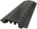Kable Kontrol Drop Over Floor Cord Cover – 40” Inch Long 3 Channel Cable or Wire Protector – Rubber Ramp for Indoor and Outdoor Use – Black