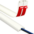Floor Cord Covers for Wires 20FT Cable Hider Wire Cover Self Adhesive Cord Hider Floor for Offices, Homes, Workshops, Warehouses Cable Cavity 0.39" W x 0.27" H