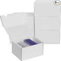 NUMINA Small Trading Card Storage Box 6 Pack, 160 Toploader Card Corrugated Organizer with Dividers & Labels for TCG/MTG Decks and Collector Card Collections