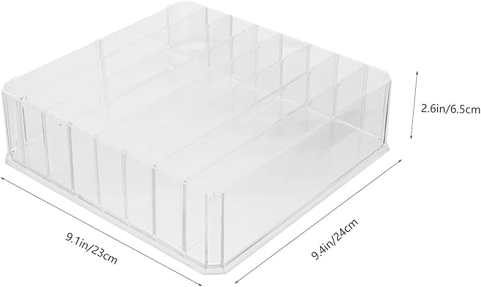 BESPORTBLE Cosmetics Palettes Storage Box with Compartments Makeup Organizer Stand for Eyeshadow Palettes Blush Lipstick Holder and Stylish Makeup Case for Vanity Counter