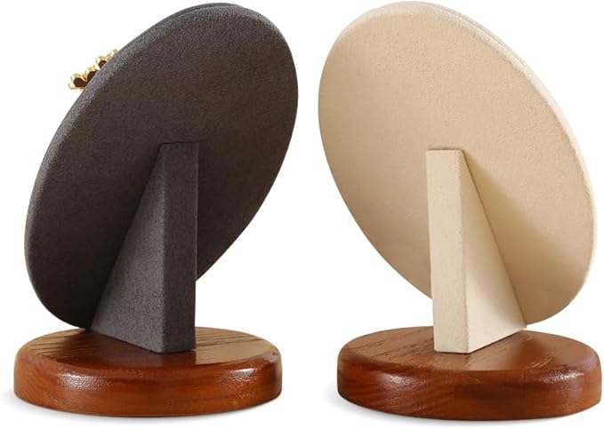 Ring Holder, Jewelry Display for Vendors,Wooden Earring Display,Premium Jewelry Holder,Luxury Earring Stand,Beige Small Jewelry Stand