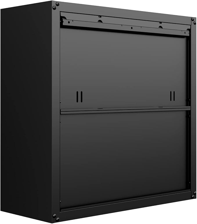 Manhattan Comfort Fortress Storage Units, Charcoal Gray