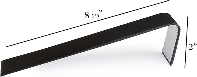 Novel Box 2 Pack Bracelet/Watch Ramp Black Leatherette 2x8.25x2 Inches - Slim and Sleek Ramps for Jewelry Display - Bracelet Holder Organizer Stand for Wedding, Selling & Personal Use