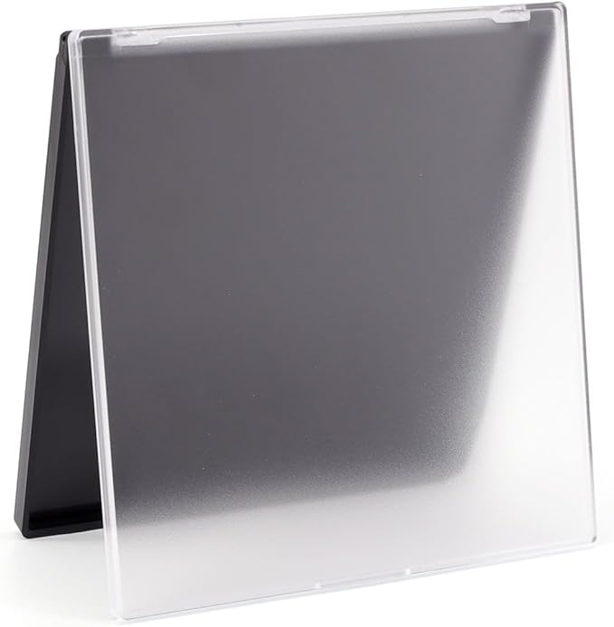 Magnetic Makeup Palette with Frosted Clear Top, 3Pack Empty Eyeshadow Dispensing Storage Box with 60Pcs Adhesive Metal Stickers for DIY Cosmetics Powder-5.72”X5.98”Palette