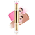evpct 2In1 Blush Contour Multiuse Makeup Stick, Beachy Pink & Nude Creamy Butter Blush Bronzer Contour Multiuse Stick for Cheeks Lips Eyes Faces, Ultra-Creamy Radiant Finish, Vegan & Cruelty-Free
