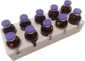 30 mL VialGrid Stackable Vial Holder – 10-Slot Tray for 30 mL / 1.4" Vials, Space-Saving Pharmacy & IV Clinic Organizer, Compatible with 50 mL VialGrid, Durable White Plastic