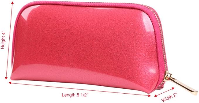Shining Crown Muliti-Functional Portable Travel Makeup Tote Bag Cosmetic Pouch For Storage Toiletry Travel Accessories, Black Color