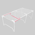 1/2-Piece Set freezer organizer,Stackable Cabinet Organizer Shelves,Foldable Pantry Shelf,Plate, Dish,Rustproof Metal Storage Organizer