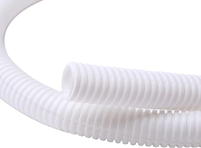 Alex Tech 25ft - 1/4 inch Split Wire Loom Tubing - White