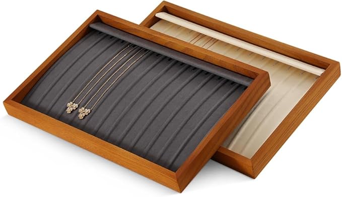 Wood Jewelry Organizer, Grey Jewelry Organizer, Premium Jewelry Tray For Watch, Bangle