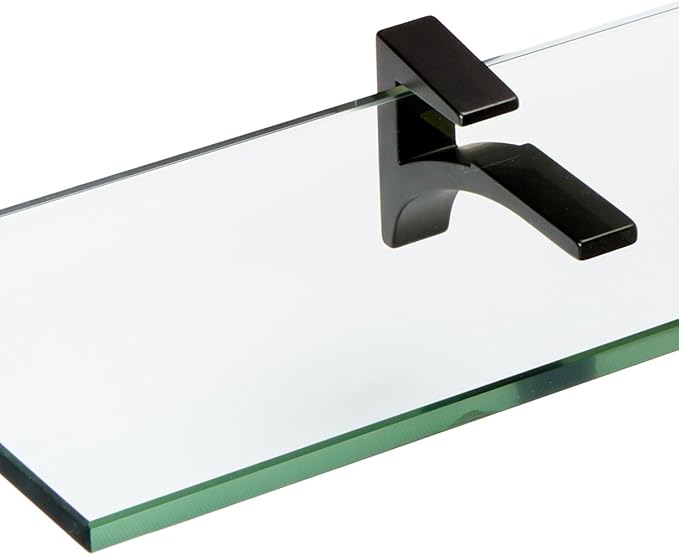 Spancraft Glass C-4.75x24-Black Cardinal Glass Shelf, Black, 4.75" x 24"