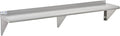 Commercial Wall Shelf - 505 lb. Weight Capacity, 84" W x 15" D, NSF Solid, Stainless Steel (29N-023)