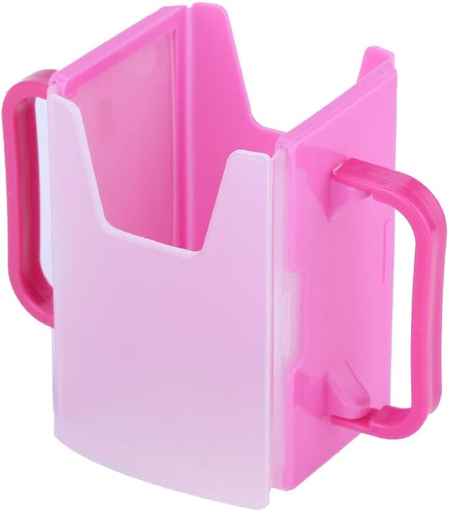 Adjustable Spill-Proof Milk Holder, Milk Carton Holder, Kitchen Tool Reusable for Toddlers Kids(red)