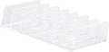 JUOPZKENN Eyeshadow Palette Makeup Organizer, Clear Plastic Makeup Palettes Organizer Divided Sections Cosmetics Stand Rack Holder For Eyeshadows Blush 7 Slots(Small)