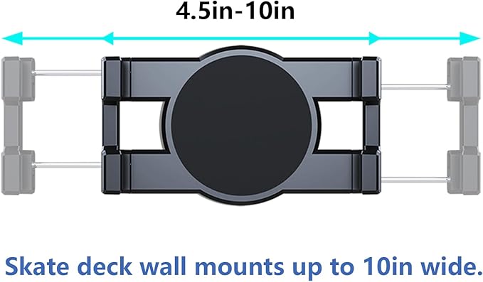 2 Set Skate deck wall mount,360° rotatable skateboard wall mount,Floating Display Hanger Grab,suitable for any skateboarder. (2 set)