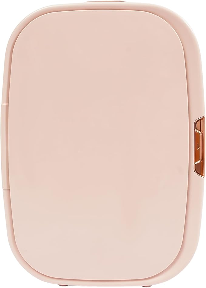 Beauty Fridge for Cosmetics Storage,12.68Qt Mini Cosmetics Refrigerator with Cooling & Heating Function,Compact Fridge for Makeup Lipstick with Handle,Skincare Fridge for Cosmetics,Food,Drinks (Pink)