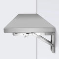 Stainless Steel Folding Wall Shelf,Stainless Steel Wall Mount Folding Table, Wall-Mounted Folding Table,for Laundry Room,Kitchen, Restaurant,Folding Design,Space Saving. (Size : L60*W40cm)