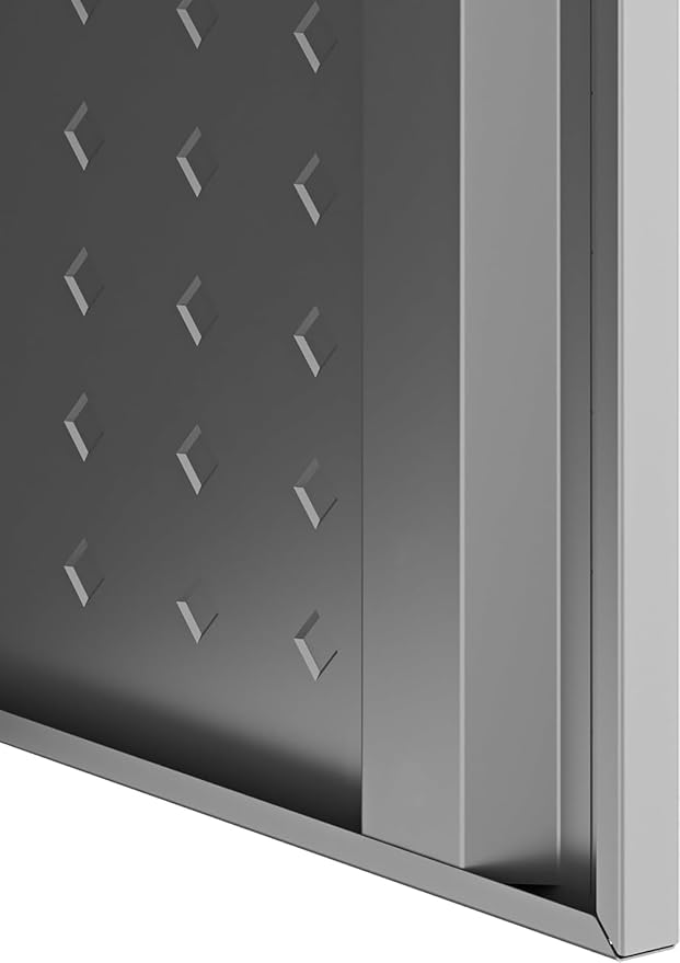 Manhattan Comfort Dual Fortress Floating Garage Storage Cabinet, 1, Black/Grey