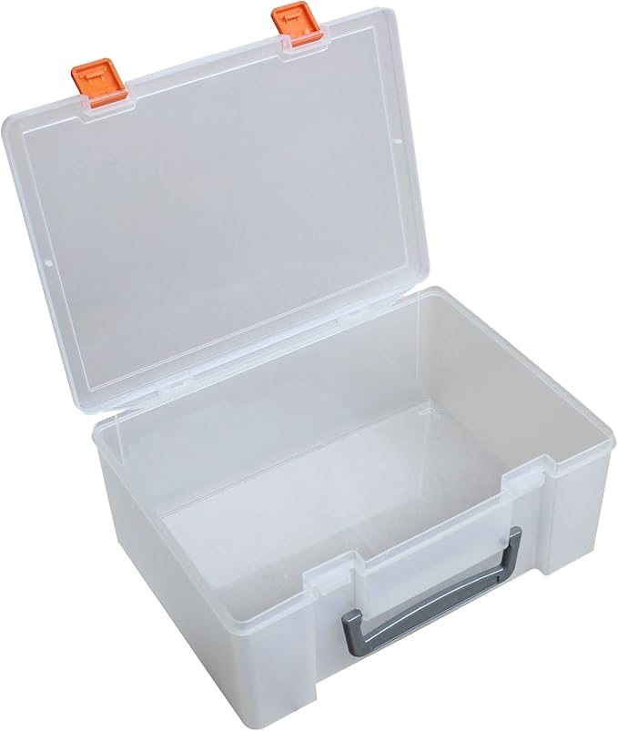 PASOL Clear Card Storage Box - 1000+ Hard Case Card Holder, Portable Card Organizer for Collectible Trading Cards and Sports Cards (Small)