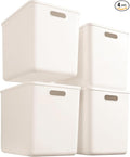 Set Of 4 Plastic Storage Bins with Lids,"10.5×8×5.5" Versatile Kitchen Pantry Organization and Storage,for Plastic Storage Container Under Bed,Under Sink Bathroom Organizer (4 Pack Medium,
