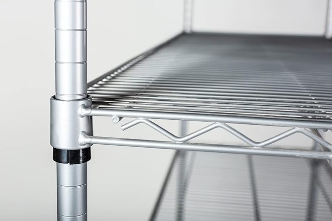 Omega 21" Deep x 24" Wide x 54" High 3 Tier Gray Starter Shelving Unit