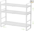 Expandable Countertop Organizer Rack/Shelf with Borders. for Kitchen, Pantry or Office - Heavy-Duty Steel Construction