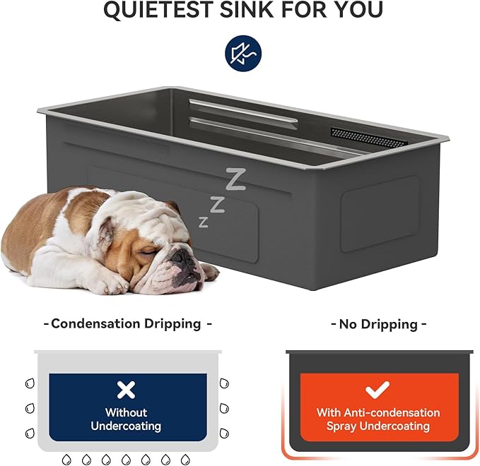 Lordear 33" Undermount Waterfall kitchen Sink - Undermount Kitchen Sink Stainless Steel16 Gauge Single Bowl Ledge Workstation Handmade Under Counter Smart Kitchen Sink 33 Inch
