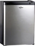 Koolatron 12V / 110V Refrigerator - Mini Fridge for Trucks Cool Storage for Kitchen Bedroom Office Travel Camping Dorms Compact Free Standing Neveras Pequeñpara Apartment 1.76 cu.ft - Black